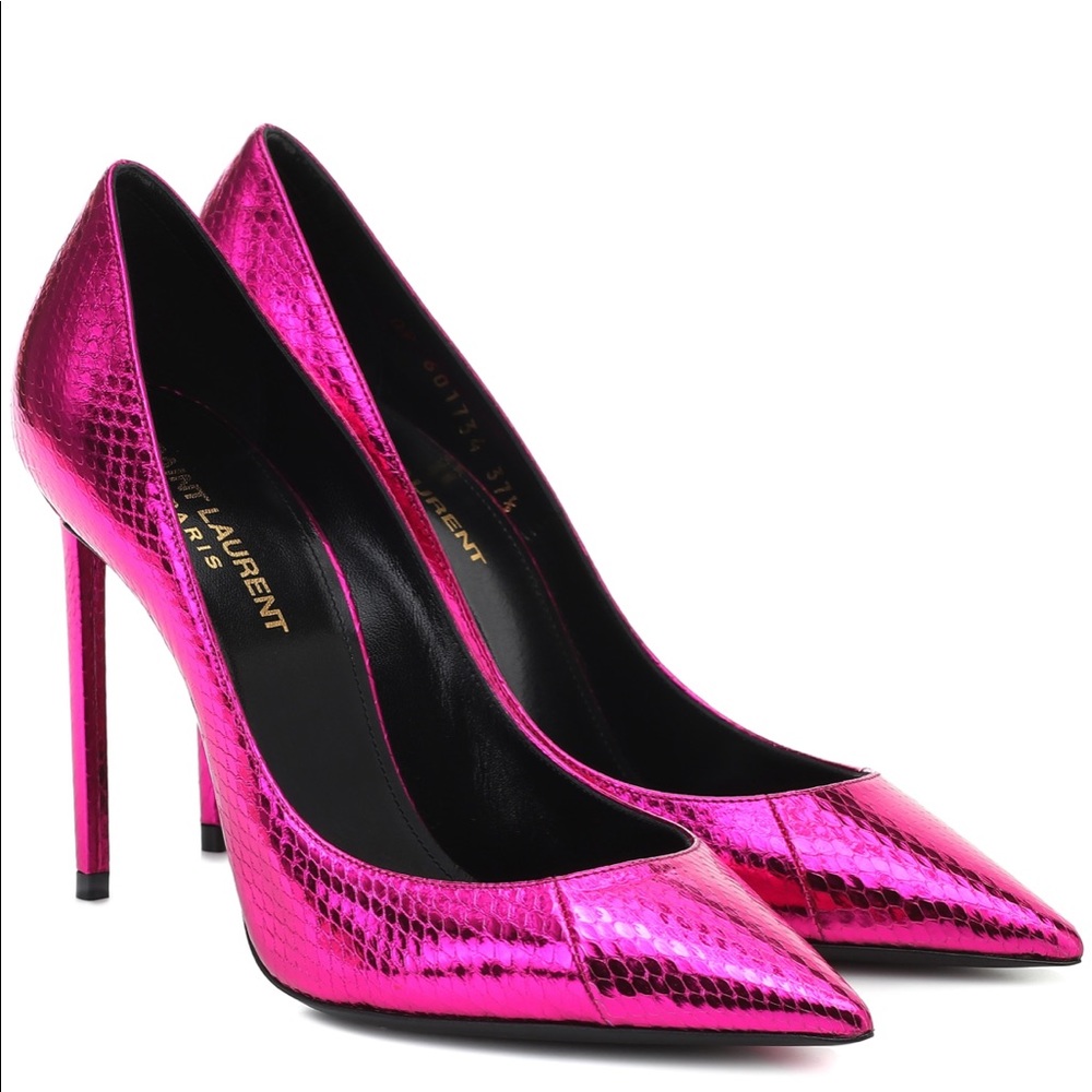 Brand New - *Never Worn* ! Zoe Snakeskin YSL pumps